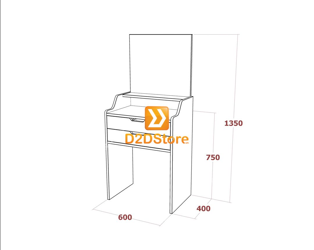  Bộ bàn trang điểm để sàn BBTD.DS22 