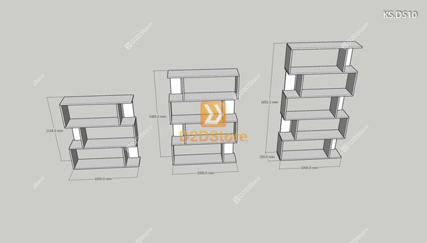 Kệ sách để sàn KS.DS10