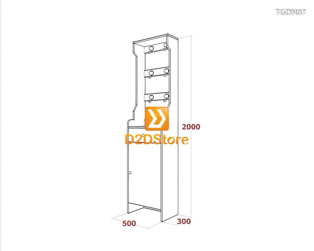 Tủ giày đa năng TGDN07