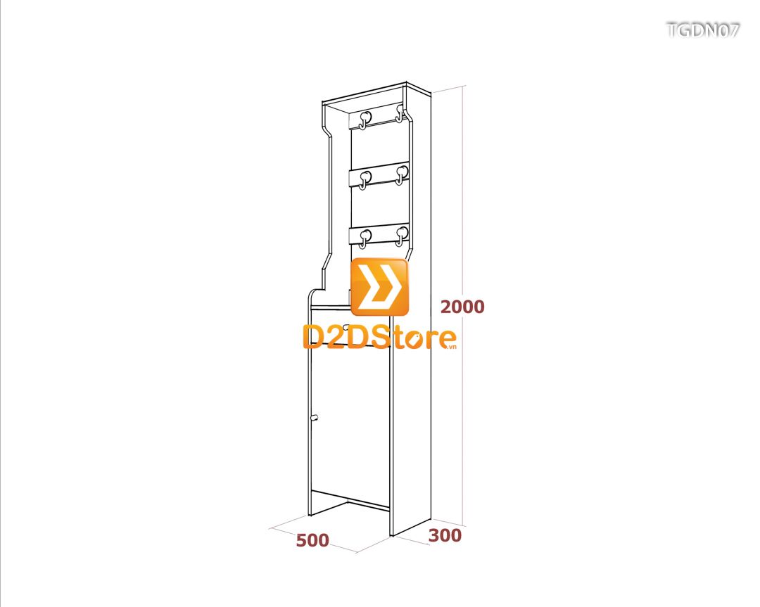  Tủ giày đa năng TGDN07 