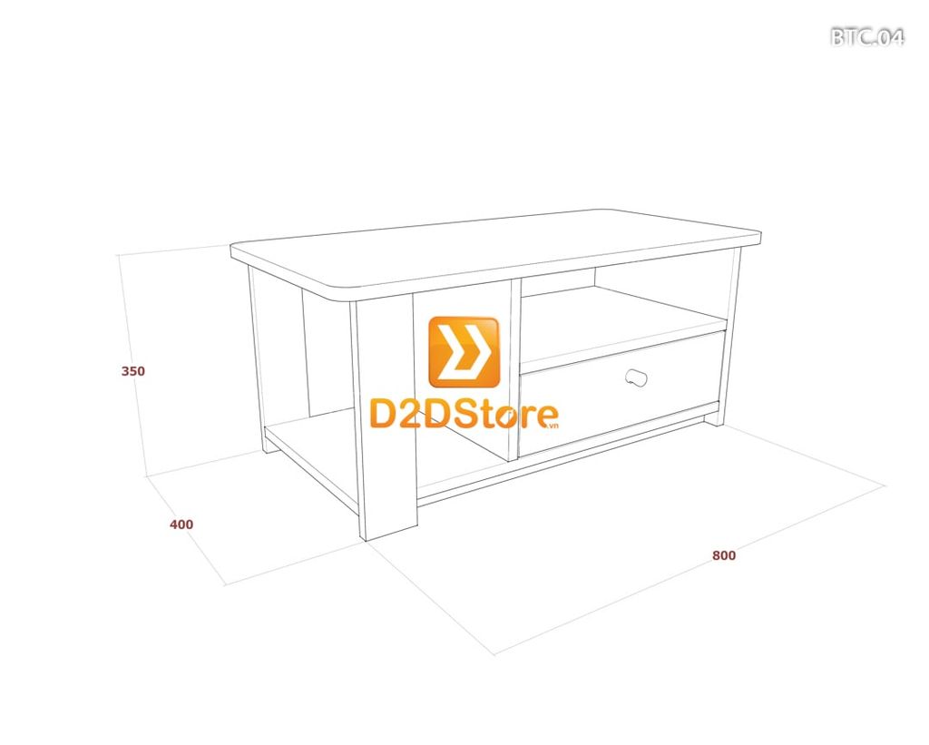 Bàn trà sofa cao BTC.04