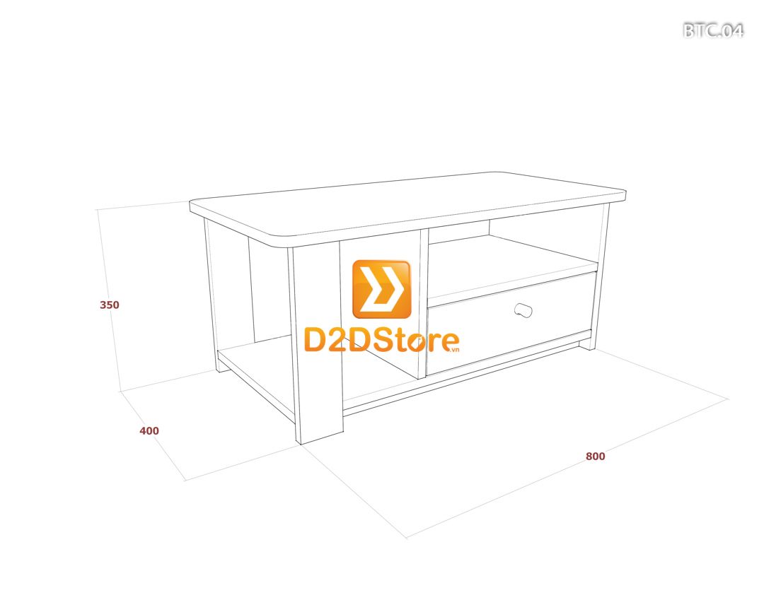 Bàn trà sofa cao BTC.04 