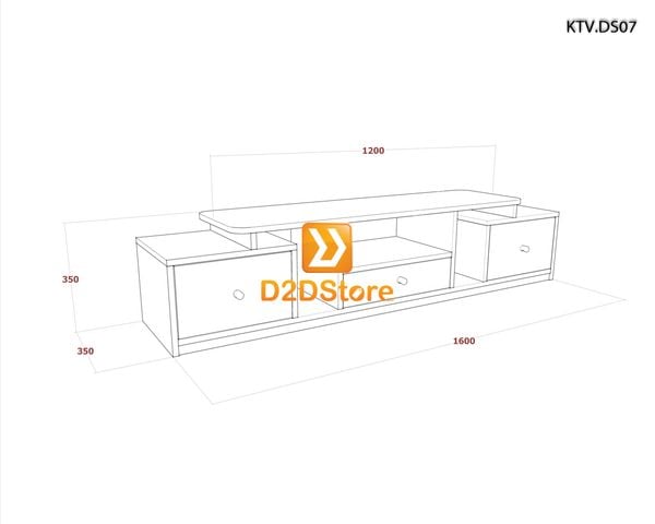 Kệ tivi để sàn KTV.DS07