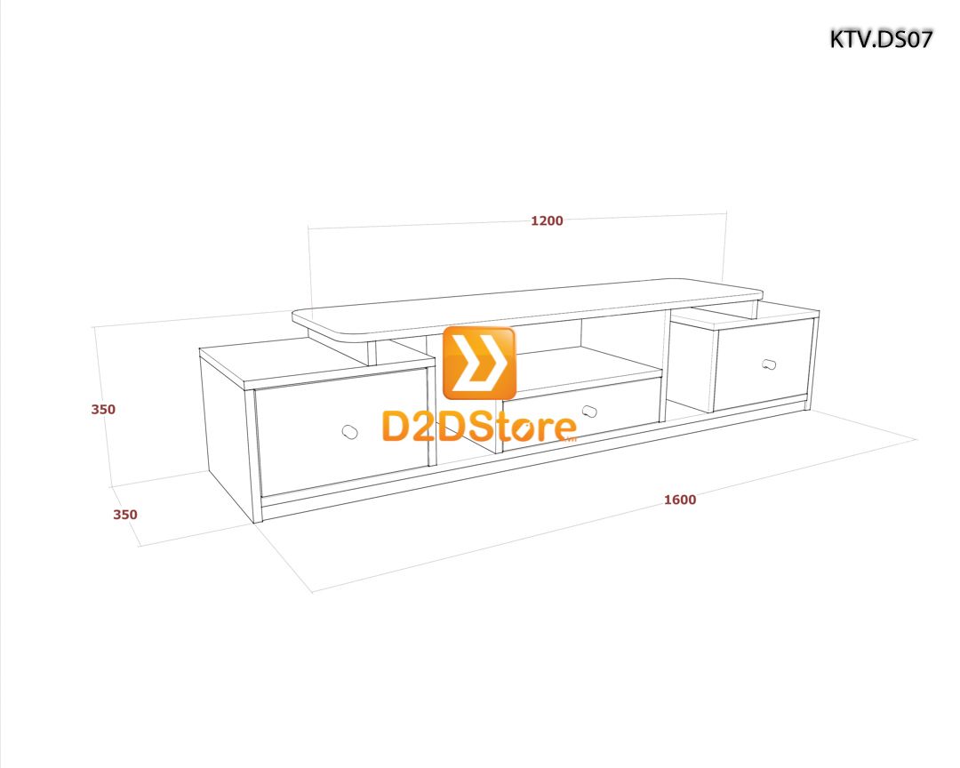  Kệ tivi để sàn KTV.DS07 