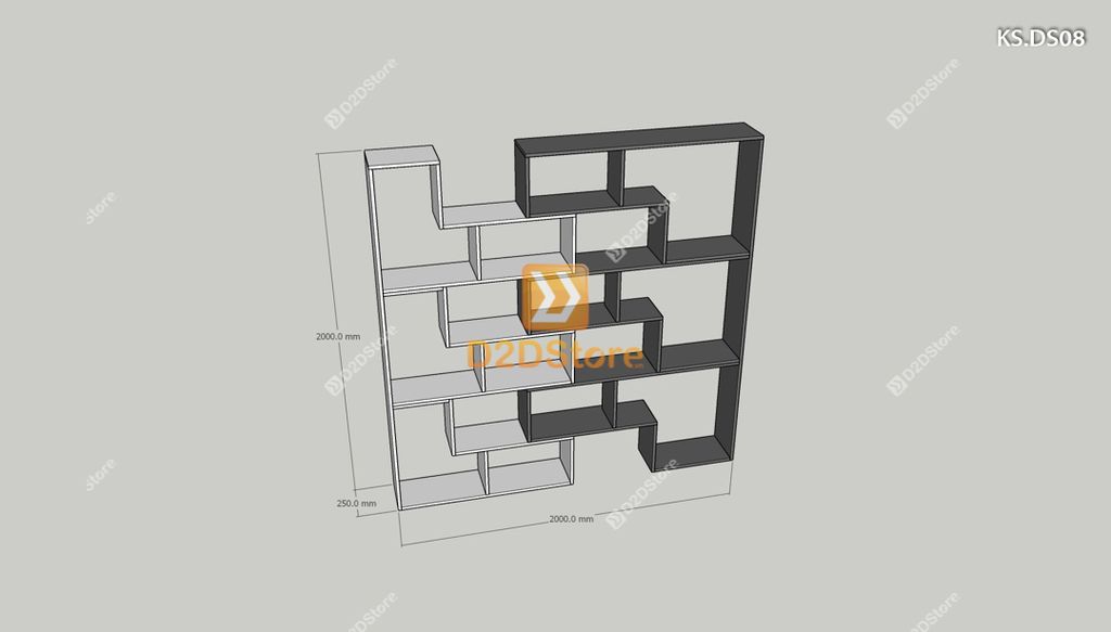 Kệ sách để sàn KS.DS08