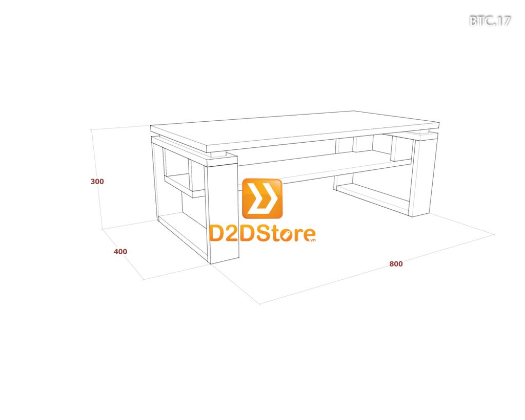 Bàn trà sofa cao BTC.17