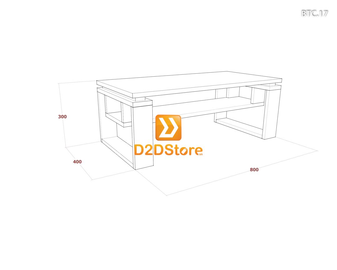  Bàn trà sofa cao BTC.17 