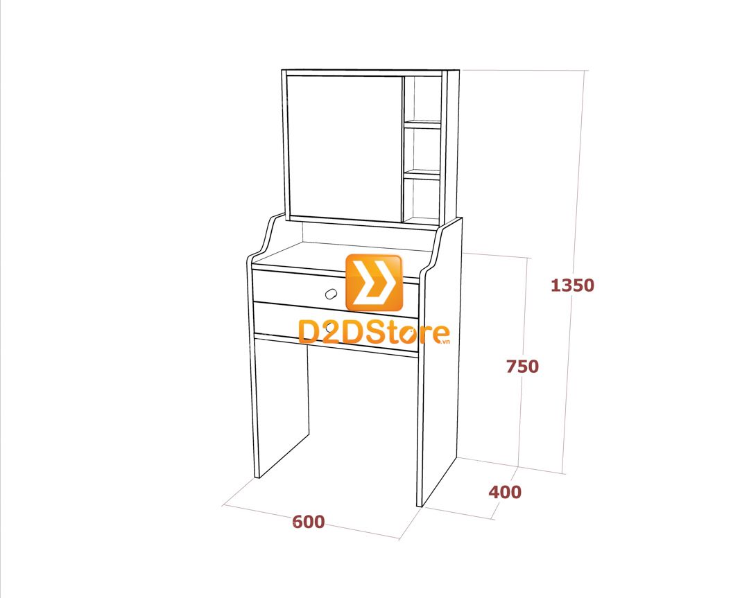  Bộ bàn trang điểm để sàn BBTD.DS18 