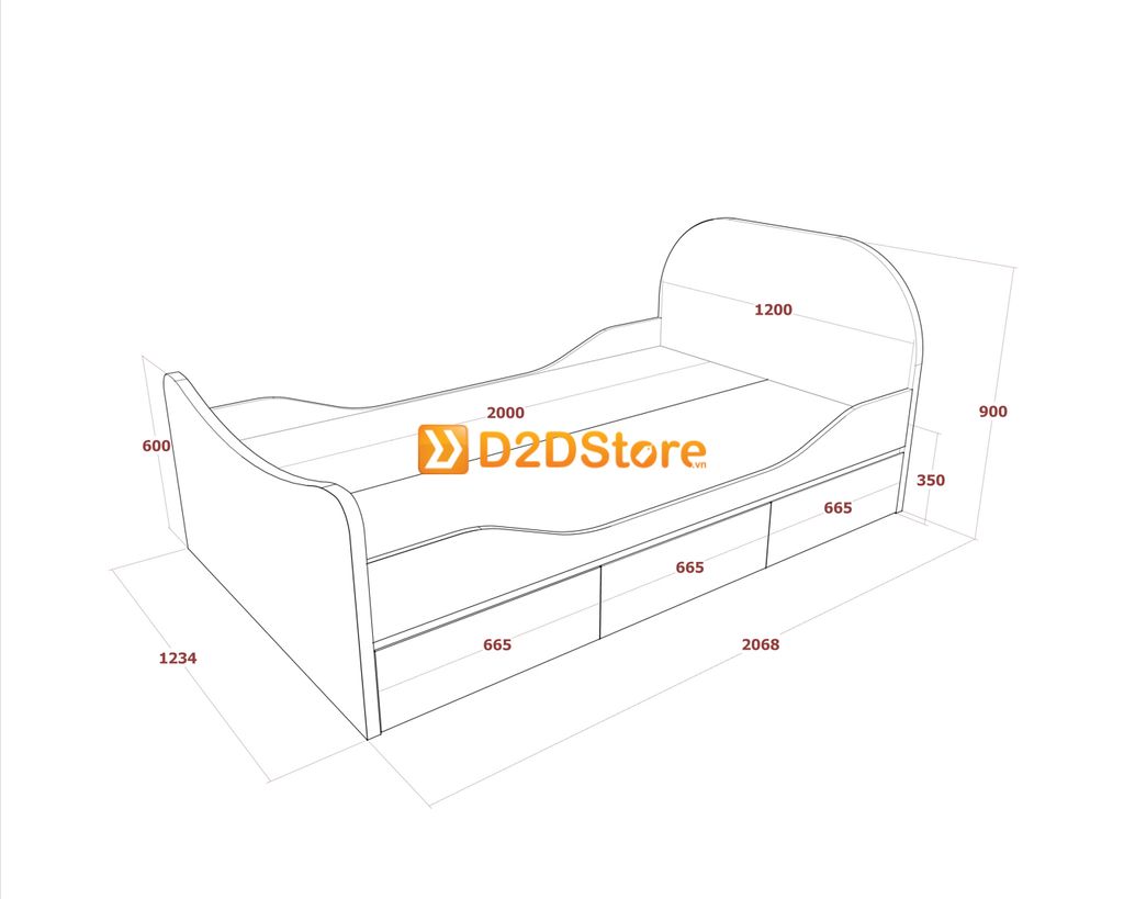 Bộ giường tủ phòng ngủ bé gái BTG.BG02