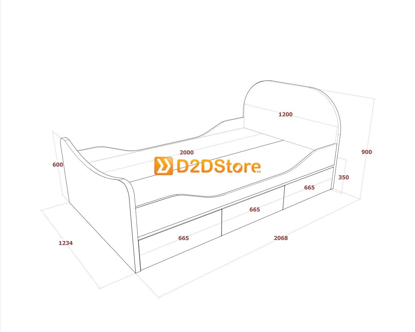  Bộ giường tủ phòng ngủ bé gái BTG.BG02 
