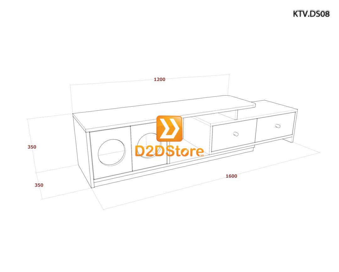  Kệ tivi để sàn KTV.DS08 