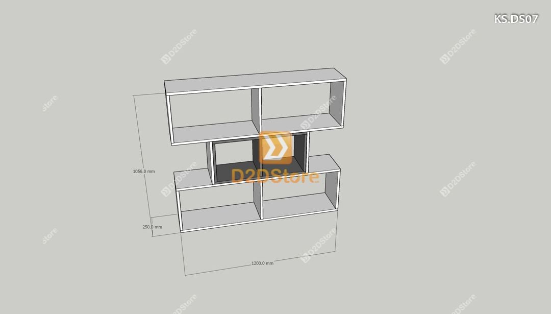  Kệ sách để sàn KS.DS07 
