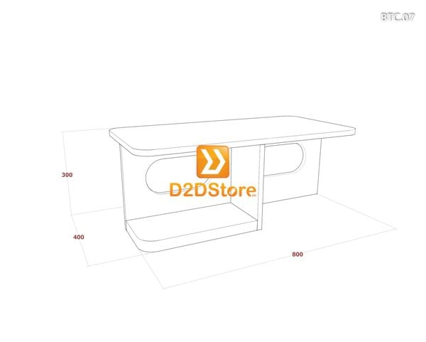Bàn trà sofa cao BTC.07