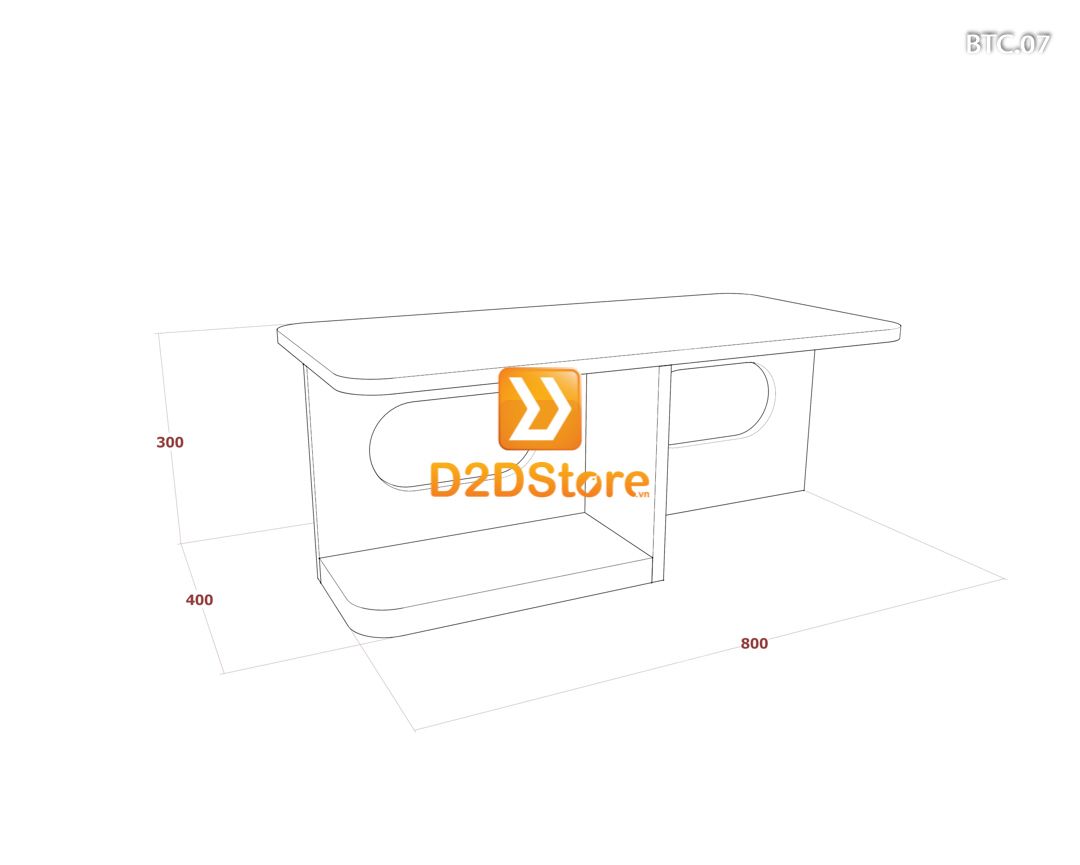  Bàn trà sofa cao BTC.07 