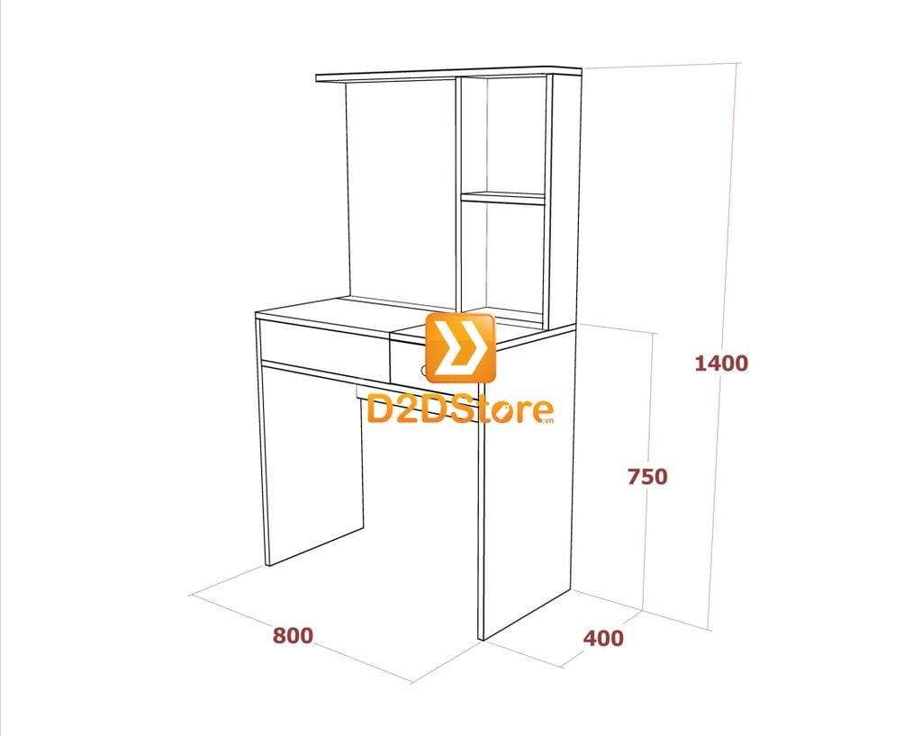 Bộ bàn trang điểm để sàn BBTD.DS09