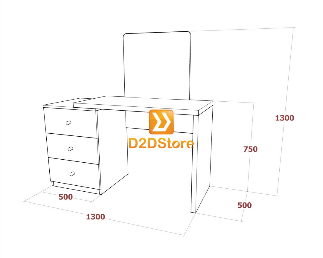  Bộ bàn trang điểm để sàn BBTD.DS03 