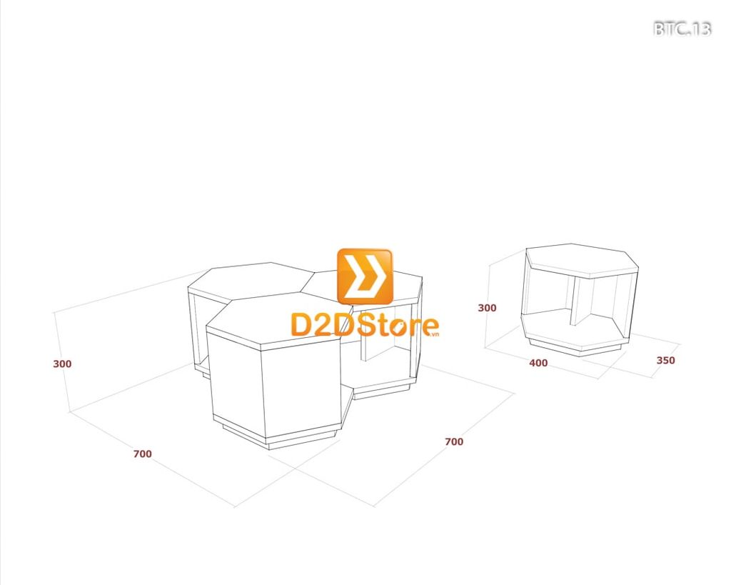Bàn trà sofa cao BTC.13