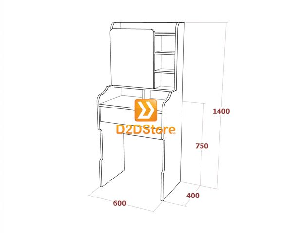 Bộ bàn trang điểm để sàn BBTD.DS17