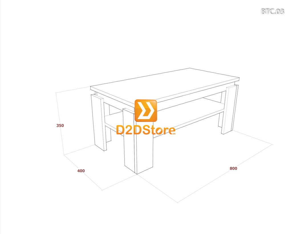 Bàn trà sofa cao BTC.03