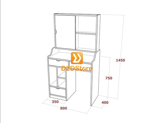 Bộ bàn trang điểm để sàn BBTD.DS26