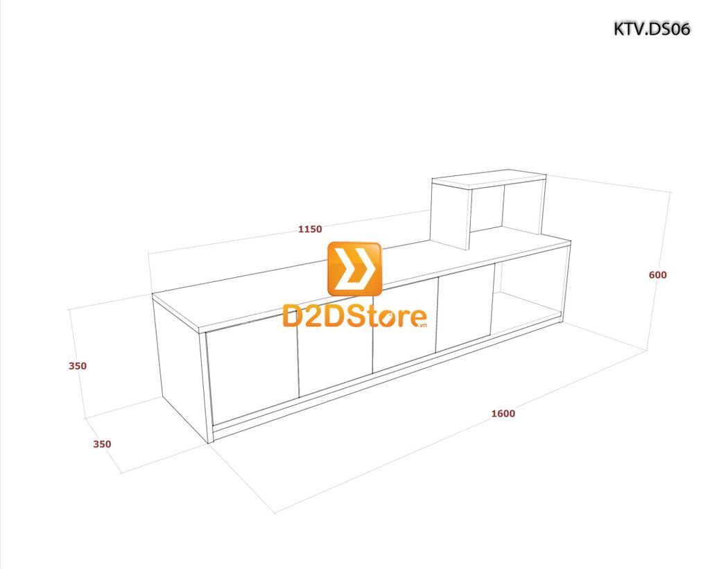 Kệ tivi để sàn KTV.DS06