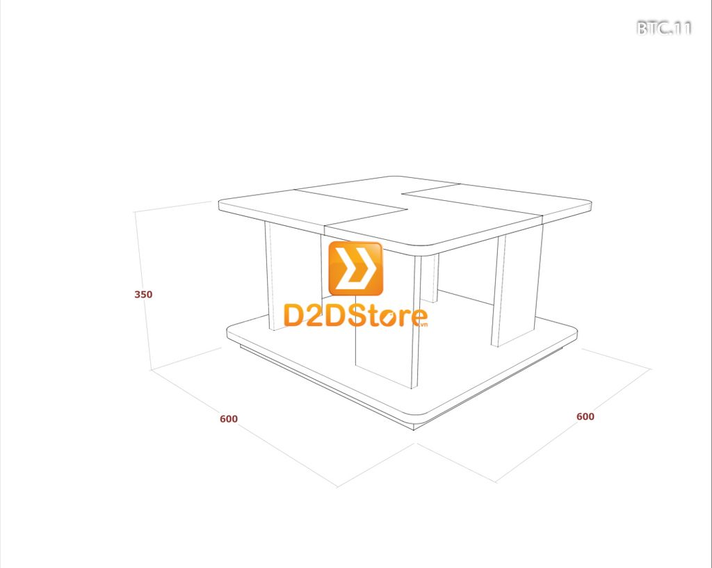 Bàn trà sofa cao BTC.11
