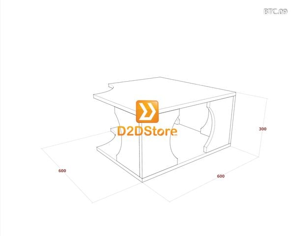 Bàn trà sofa cao BTC.09