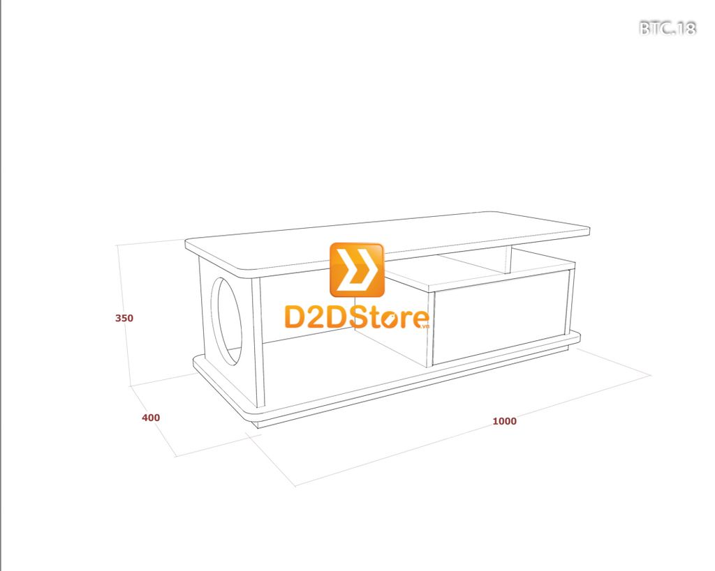 Bàn trà sofa cao BTC.18