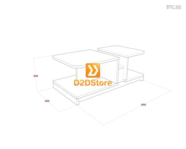 Bàn trà sofa cao BTC.02