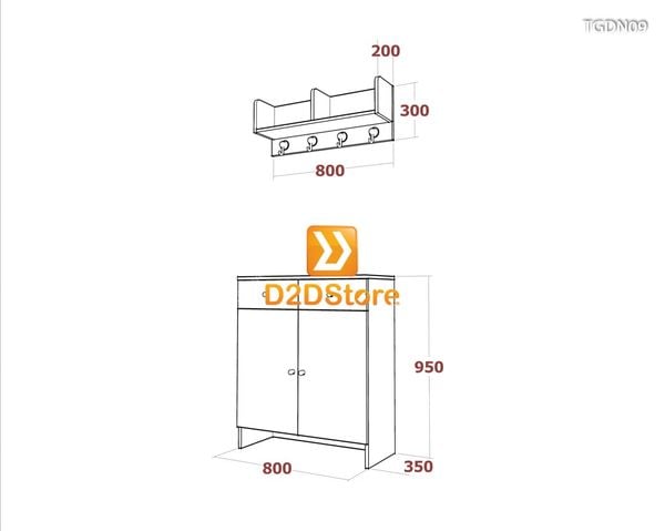 Tủ giày đa năng TGDN09