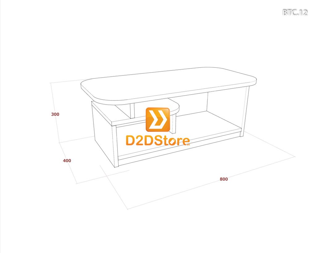 Bàn trà sofa cao BTC.12