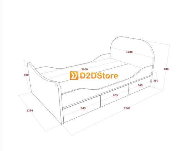 Giường ngủ cho bé GN.BE07