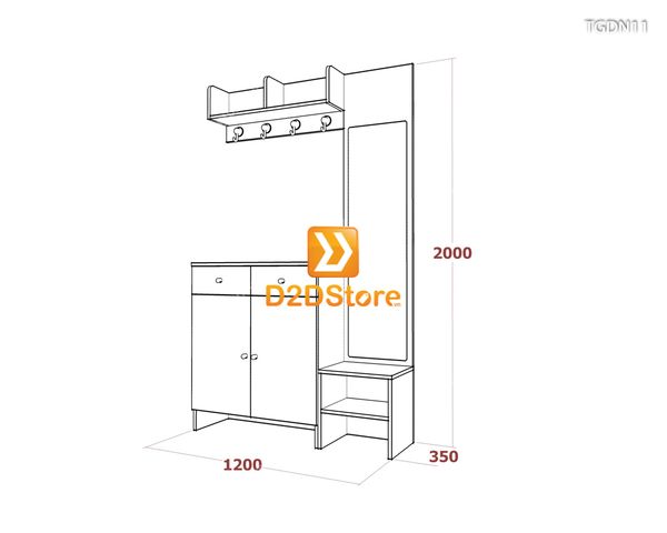 Tủ giày đa năng TGDN11