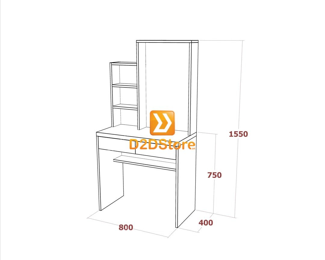  Bộ bàn trang điểm để sàn BBTD.DS19 