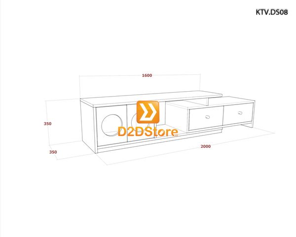 Kệ tivi để sàn KTV.DS08