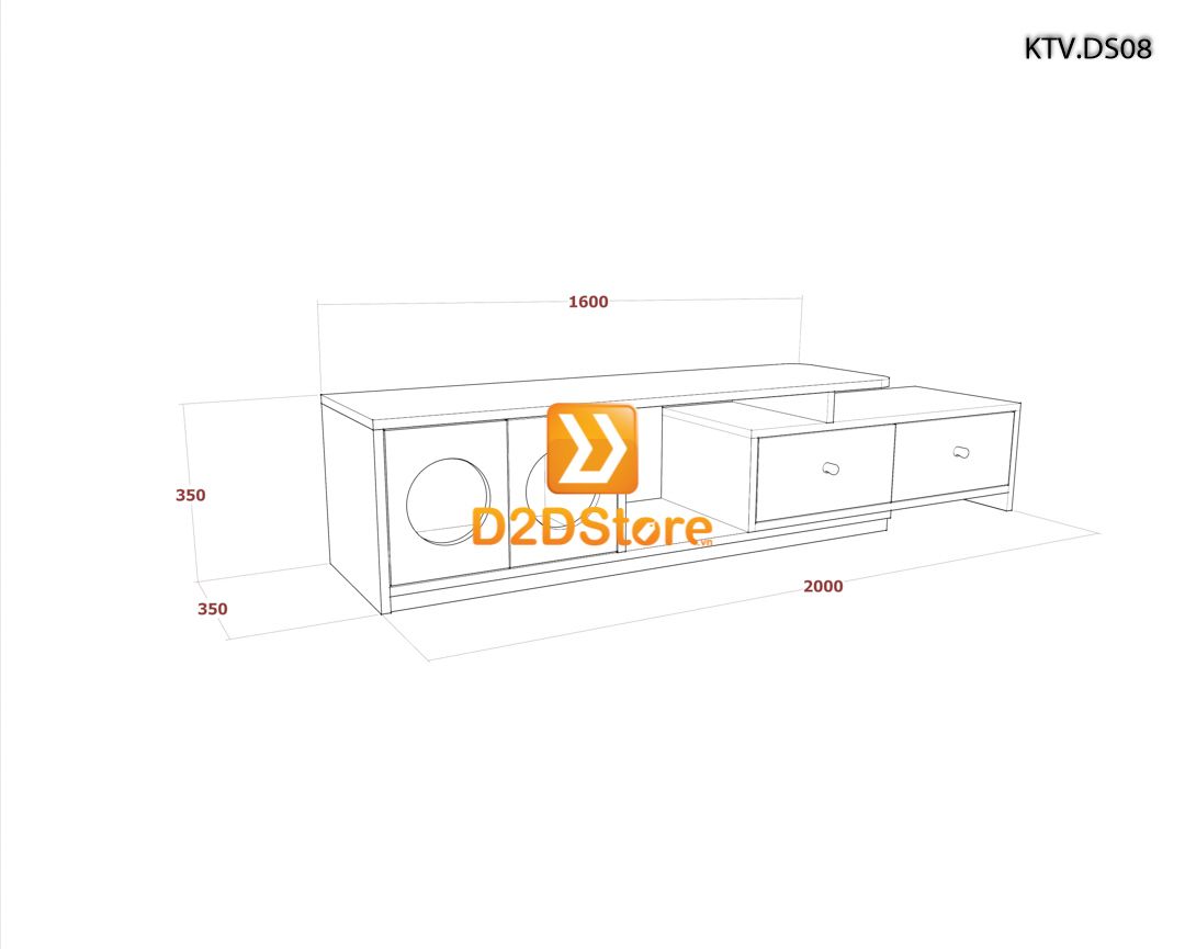  Kệ tivi để sàn KTV.DS08 