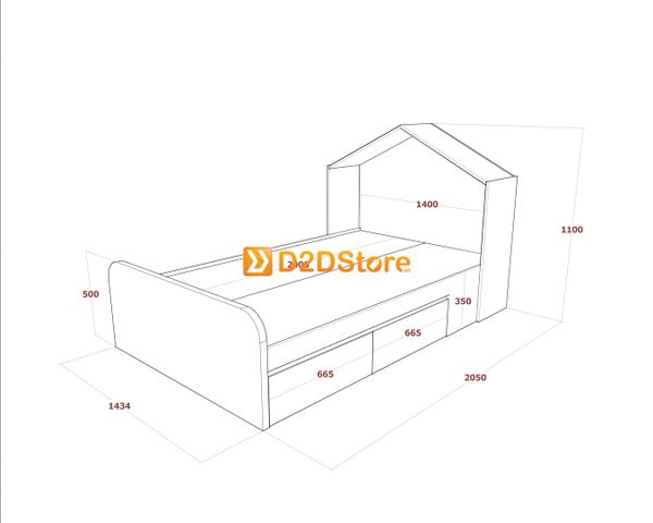 Bộ giường tủ phòng ngủ bé gái BTG.BG03