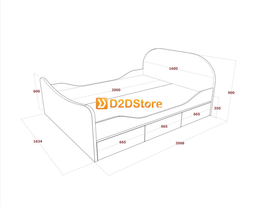 Bộ giường tủ phòng ngủ bé gái BTG.BG02