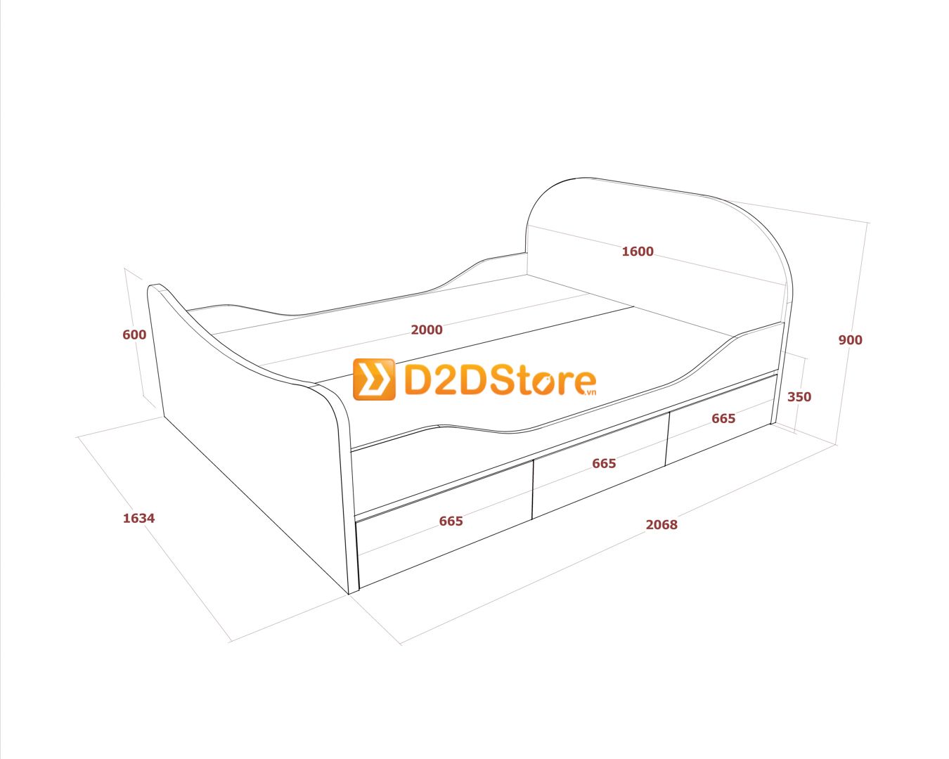  Bộ giường tủ phòng ngủ bé gái BTG.BG02 