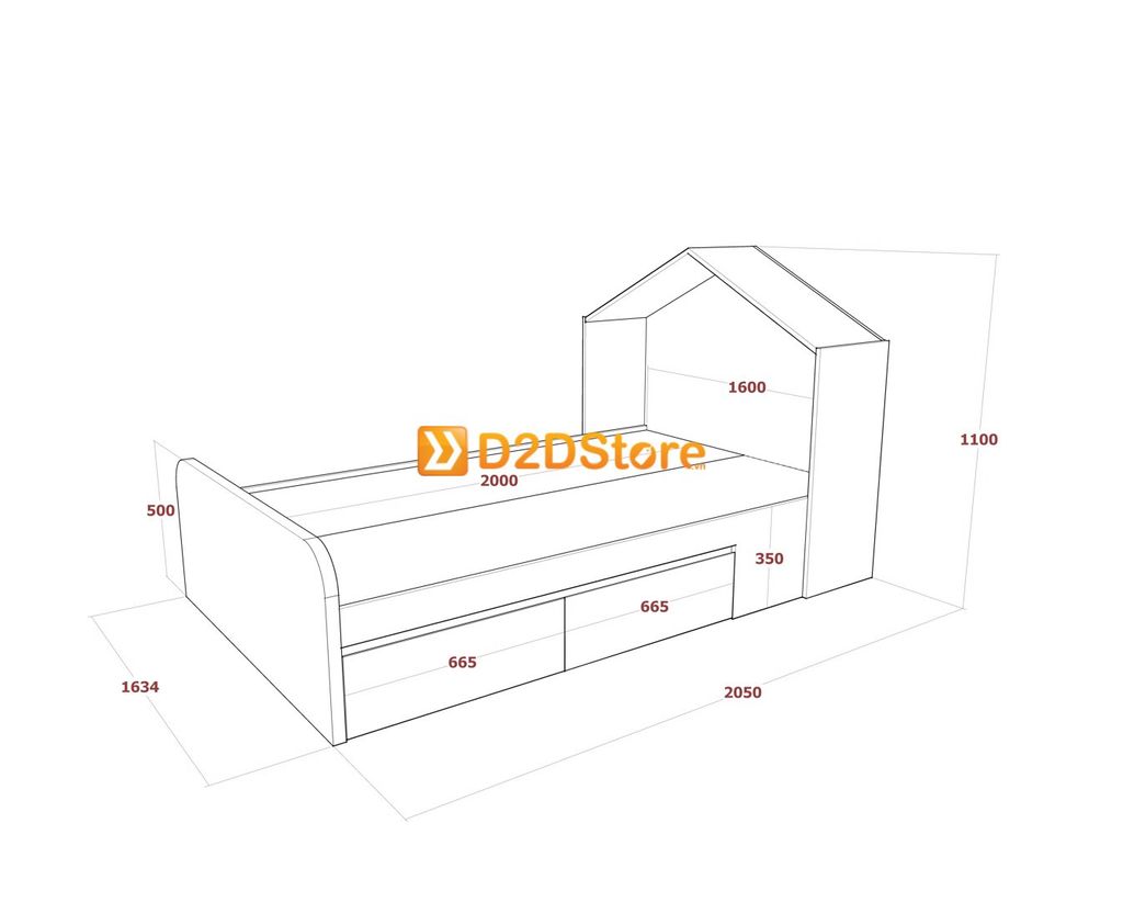 Bộ giường tủ phòng ngủ bé trai BTG.BT07