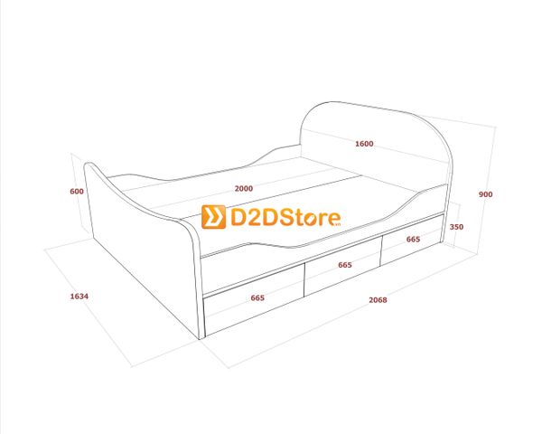 Giường ngủ cho bé GN.BE07