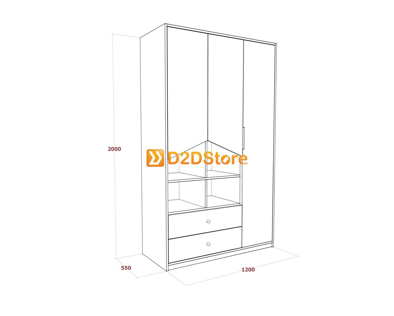  Bộ giường tủ phòng ngủ bé trai BTG.BT07 