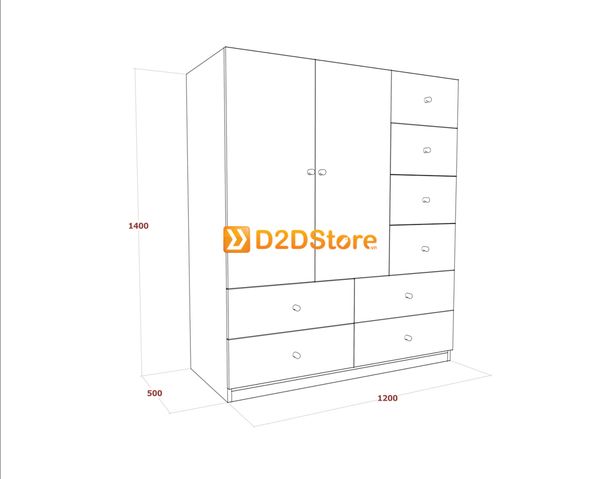 Tủ quần áo cho bé TA.BE05