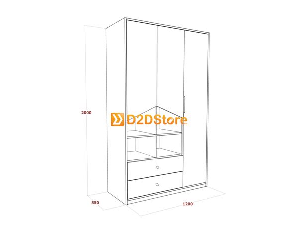 Tủ quần áo cho bé TA.BE04