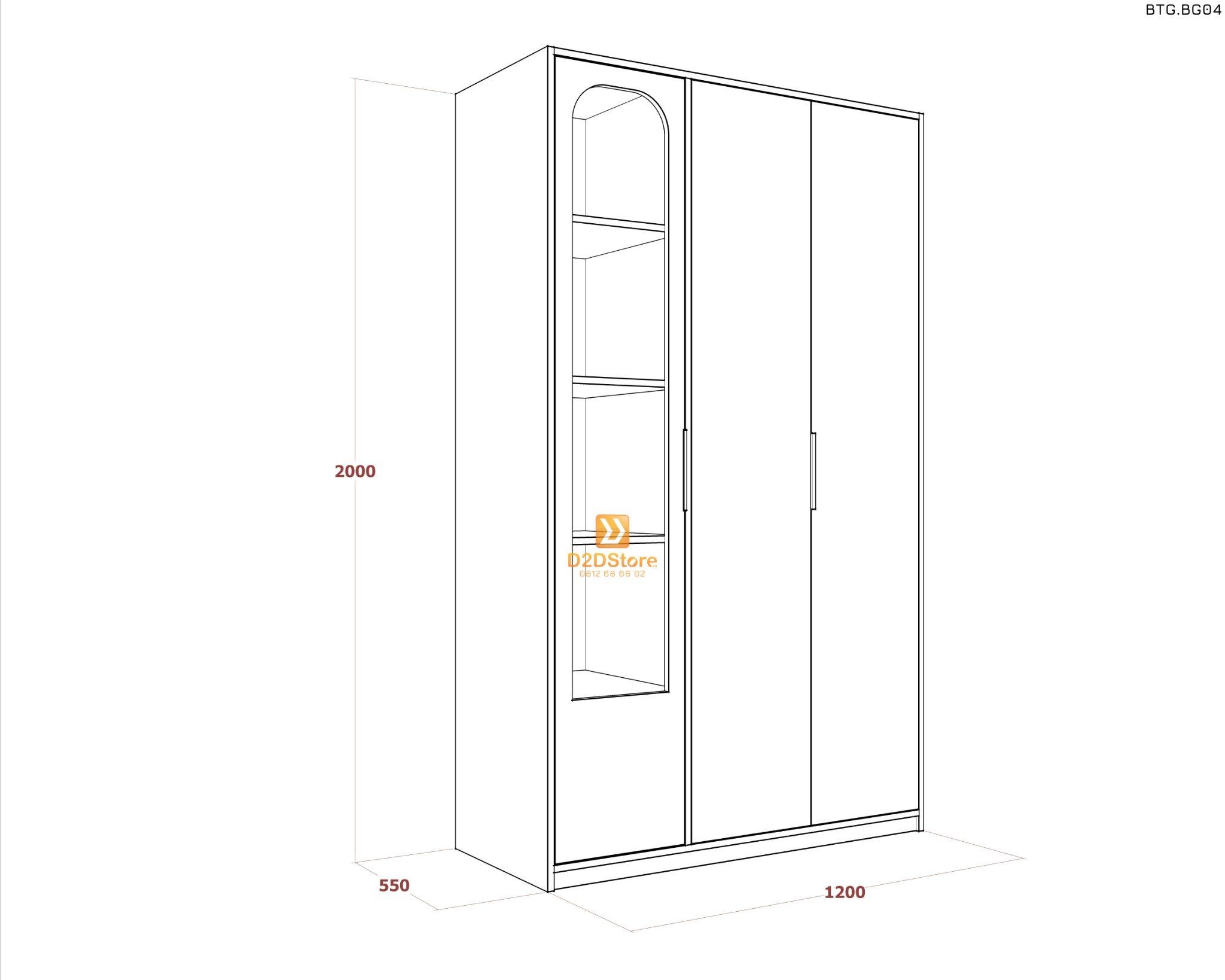  Bộ giường tủ phòng ngủ bé gái BTG.BG04 