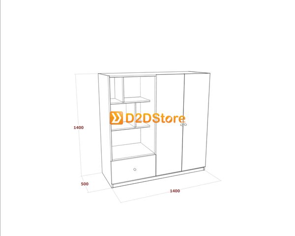 Tủ quần áo cho bé TA.BE06