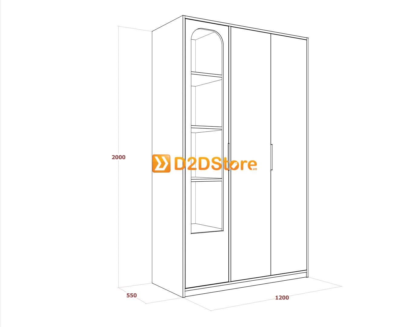  Bộ giường tủ phòng ngủ bé trai BTG.BT03 