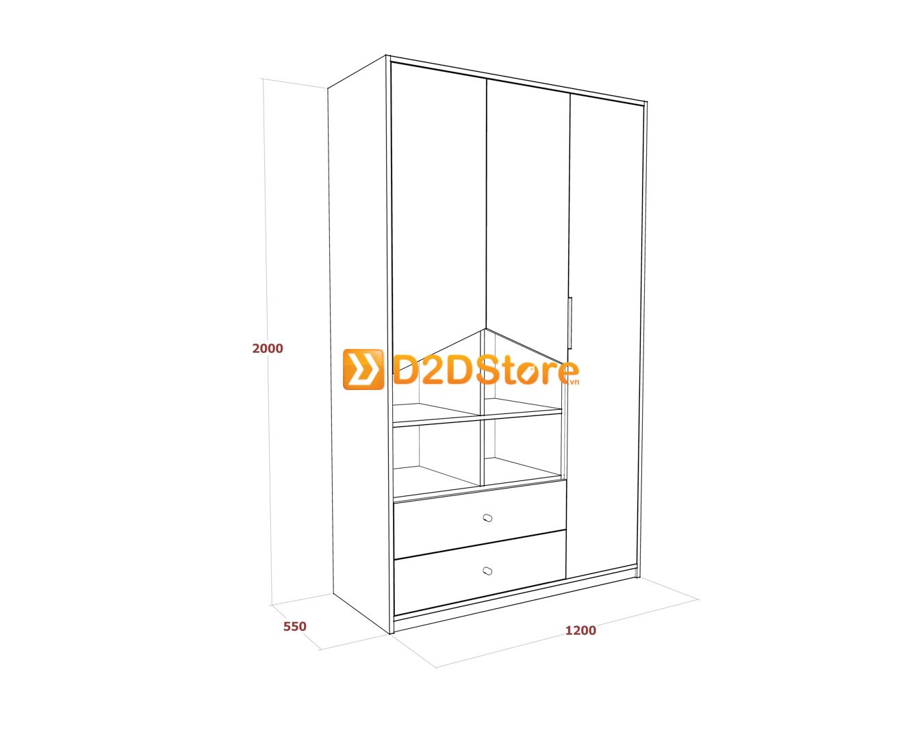  Bộ giường tủ phòng ngủ bé gái BTG.BG03 