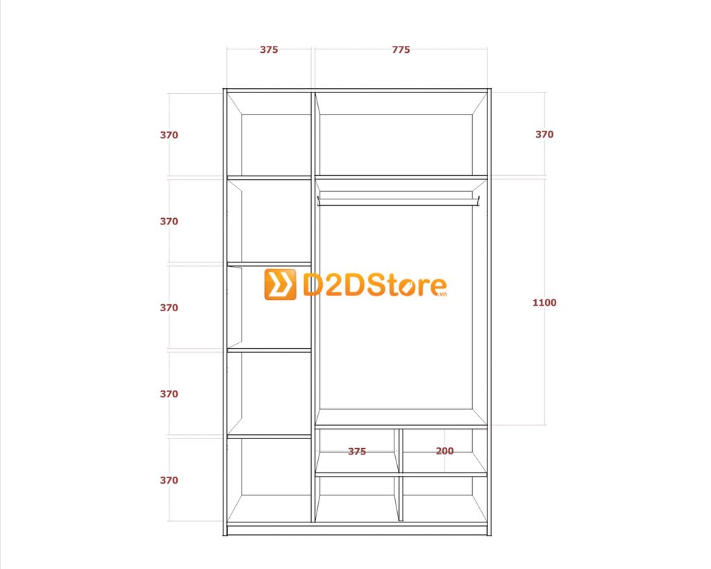 Bộ giường tủ phòng ngủ bé trai BTG.BT03