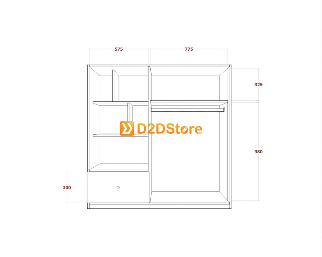 Tủ quần áo cho bé TA.BE06